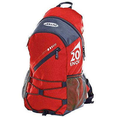 Joluvi Unisex Enol 20 Mochila, Rojo/Gris Medio Joluvi Unisex Enol 20 Mochila, Rojo/Gris Medio