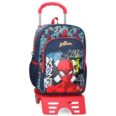 Disney Joumma Marvel Grafity of Spiderman Mochila Escolar con Carro Marino 30x40x13 cm Poliéster 15,6L Disney Joumma Marvel Grafity of Spiderman Mochila Escolar con Carro Marino 30x40x13 cm Poliéster 15,6L