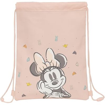 Safta MINNIE MOUSE BABY Mochila Saco Plano Junior, Mochila, Ideal para Niños de Diferentes Edades, Cómoda y Versátil, Calidad y Resistencia, 26x34 cm, Color Rosa claro Safta MINNIE MOUSE BABY Mochila Saco Plano Junior, Mochila, Ideal para Niños de Diferentes Edades, Cómoda y Versátil, Calidad y Resistencia, 26x34 cm, Color Rosa claro