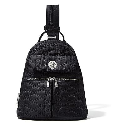 Baggallini Mochila convertible Naples para mujer, Negro Quilt, Talla única Baggallini Mochila convertible Naples para mujer, Negro Quilt, Talla única
