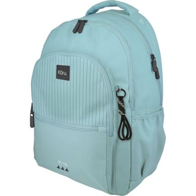 Grafoplas Mochila Escolar 3 Compartimentos, 33x46x22,5cm, 30 Litros, Kuru Azul Soft, Zona Acolchada para Portátil, Modelo Roomy, Ideal Vuelta al Cole Grafoplas Mochila Escolar 3 Compartimentos, 33x46x22,5cm, 30 Litros, Kuru Azul Soft, Zona Acolchada para Portátil, Modelo Roomy, Ideal Vuelta al Cole