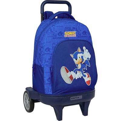 Safta SONIC Mochila Grande con Ruedas, Compact Evolución, Extraíble, Ideal para Niños de Diferentes Edades, Cómoda y Versátil, Calidad y Resistencia, 33x22x45 cm Safta SONIC Mochila Grande con Ruedas, Compact Evolución, Extraíble, Ideal para Niños de Diferentes Edades, Cómoda y Versátil, Calidad y Resistencia, 33x22x45 cm
