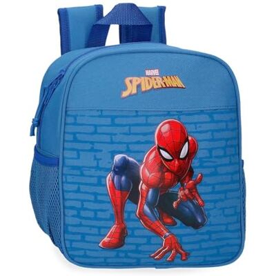 Marvel Spiderman vigilante Mochila Preescolar Adaptable a Carro Azul 21x25x10 cms Poliéster 5,25L Marvel Spiderman vigilante Mochila Preescolar Adaptable a Carro Azul 21x25x10 cms Poliéster 5,25L