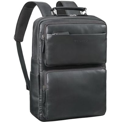 STILORD Mochila Piel Hombre Grande Mochilas Portatil 15-15.6 Pulgadas Vintage Backpack Trabajo Mujer Daypack Oficina Backpacks Viaje Grande Cuero Auténtico Color:Negro STILORD Mochila Piel Hombre Grande Mochilas Portatil 15-15.6 Pulgadas Vintage Backpack Trabajo Mujer Daypack Oficina Backpacks Viaje Grande Cuero Auténtico Color:Negro