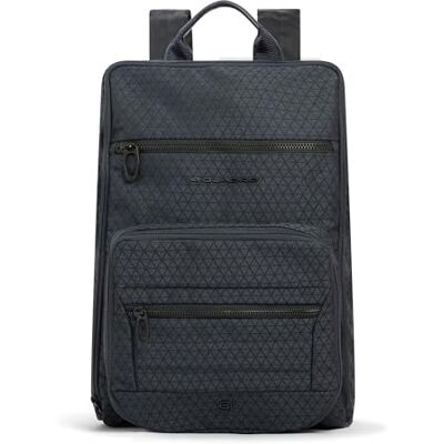 Piquadro – Mochila de viaje plegable para PC 15,6" – Tela reciclada, expandible, amortiguador – Unisex – Azul Piquadro – Mochila de viaje plegable para PC 15,6" – Tela reciclada, expandible, amortiguador – Unisex – Azul