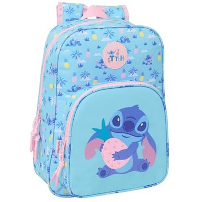 Safta STITCH WAVES Mochila Escolar Infantil Animada, Mochila Niño, Mochila Infantil, Adaptable a Carro, Ideal para Niños en Edad Escolar, Cómoda y Versátil, Calidad y Resistencia, 26x11x34 cm Safta STITCH WAVES Mochila Escolar Infantil Animada, Mochila Niño, Mochila Infantil, Adaptable a Carro, Ideal para Niños en Edad Escolar, Cómoda y Versátil, Calidad y Resistencia, 26x11x34 cm