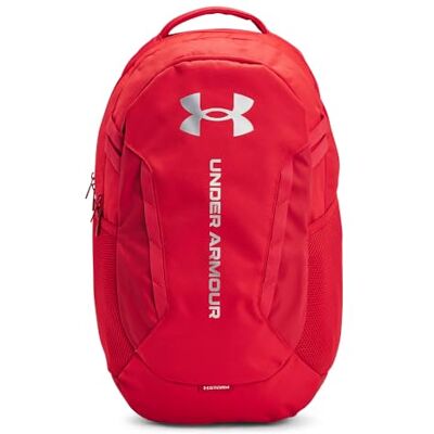 Under Armour Hustle 6.0 Backpack Mochila, (600) Rojo/Rojo/Plateado Metálico, One Size Unisex-Adulto Under Armour Hustle 6.0 Backpack Mochila, (600) Rojo/Rojo/Plateado Metálico, One Size Unisex-Adulto
