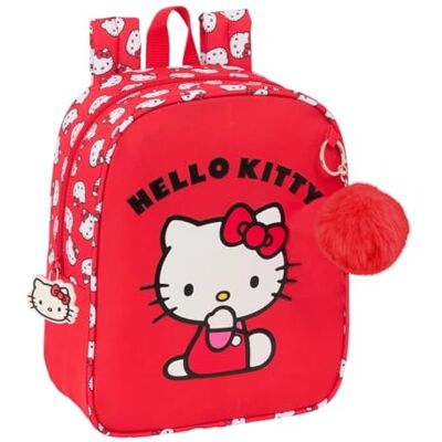Safta HELLO KITTY ICONIC Mochila Infantil, Mochila Niño, Mochila Escolar, Adaptable a Carro, Ideal para Guardería, Cómoda y Versátil, Calidad y Resistencia, 22x10x27 cm Safta HELLO KITTY ICONIC Mochila Infantil, Mochila Niño, Mochila Escolar, Adaptable a Carro, Ideal para Guardería, Cómoda y Versátil, Calidad y Resistencia, 22x10x27 cm