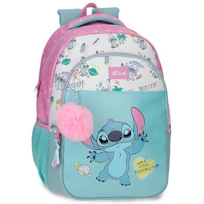 Disney Joumma Stitch Little Destruction Mochila Escolar 15,6" Pulgadas Turquesa Verde 28x42x14 cm PVC 16,46L Disney Joumma Stitch Little Destruction Mochila Escolar 15,6" Pulgadas Turquesa Verde 28x42x14 cm PVC 16,46L