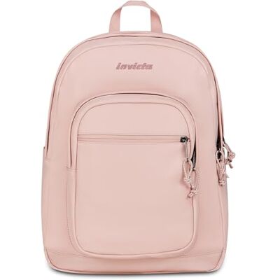 Invicta Jelek Plus City Mochila Escolar, Rosa, 34 l, Doble Compartimento Frontal, Bolsillo con Organizador, Compartimento para Ordenador portátil, Bolsillo para Botellas, Escuela Media y Invicta Jelek Plus City Mochila Escolar, Rosa, 34 l, Doble Compartimento Frontal, Bolsillo con Organizador, Compartimento para Ordenador portátil, Bolsillo para Botellas, Escuela Media y