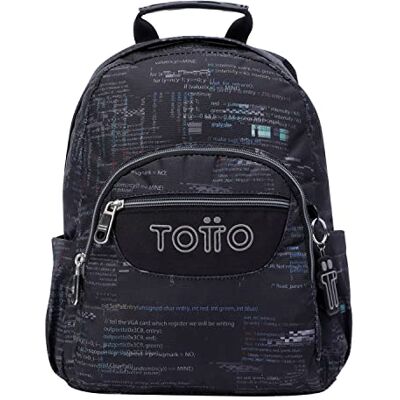TOTTO Mochila Escolar Letras Internet Tempera TOTTO Mochila Escolar Letras Internet Tempera