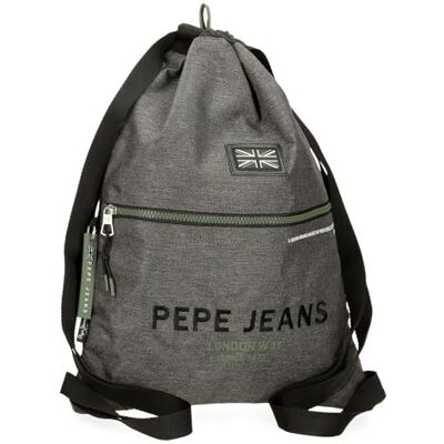 Pepe Jeans Edmon Mochila Saco, Gris, 35x46 cms Pepe Jeans Edmon Mochila Saco, Gris, 35x46 cms
