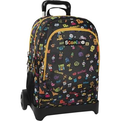 COMIX Zaino Trolley S Scottecs by Sio, Mochila Unisex niños, Multicolor, 36x47Hx23 cm COMIX Zaino Trolley S Scottecs by Sio, Mochila Unisex niños, Multicolor, 36x47Hx23 cm