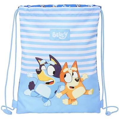 Safta BLUEY LET'S PLAY Mochila Saco Plano Junior, Mochila, Ideal para Niños de Diferentes Edades, Cómoda y Versátil, Calidad y Resistencia, 26x34 cm Safta BLUEY LET'S PLAY Mochila Saco Plano Junior, Mochila, Ideal para Niños de Diferentes Edades, Cómoda y Versátil, Calidad y Resistencia, 26x34 cm