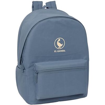 Safta EL GANSO BASICS AZUL AZAFATA Mochila para Portátil 15.6" y USB, Ideal para Jóvenes de Diferentes Edades, Tejido Reciclado, Cómoda y Versátil, Calidad y Resistencia, 31x18x44 cm Safta EL GANSO BASICS AZUL AZAFATA Mochila para Portátil 15.6" y USB, Ideal para Jóvenes de Diferentes Edades, Tejido Reciclado, Cómoda y Versátil, Calidad y Resistencia, 31x18x44 cm
