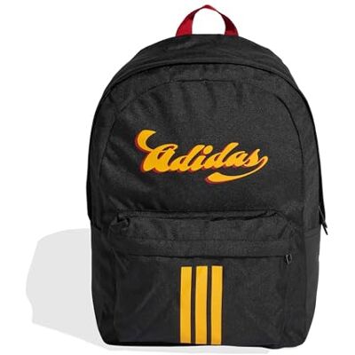 Adidas Unisex Adulto TIRO GRAPHIC BACKPACK II, black/collegiate gold, One size Adidas Unisex Adulto TIRO GRAPHIC BACKPACK II, black/collegiate gold, One size