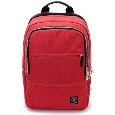 Invicta Mochila De Oficina Biz L, Roja, Soporte para Portátil De Hasta 15,6 Pulgadas, Adaptador USB Invicta Mochila De Oficina Biz L, Roja, Soporte para Portátil De Hasta 15,6 Pulgadas, Adaptador USB