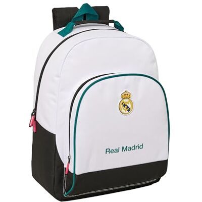 Safta REAL MADRID EQUIPACIÓN 26/27 Mochila Escolar Adaptable a Carro, Mochila, Ideal para Niños de Diferentes Edades, Cómoda y Versátil, Calidad y Resistencia, 32x15x42 cm Safta REAL MADRID EQUIPACIÓN 26/27 Mochila Escolar Adaptable a Carro, Mochila, Ideal para Niños de Diferentes Edades, Cómoda y Versátil, Calidad y Resistencia, 32x15x42 cm