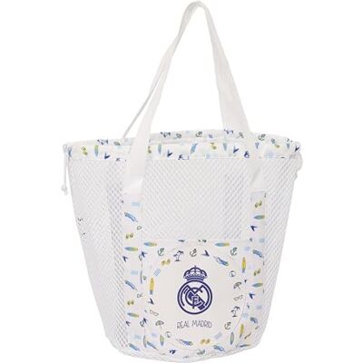 Safta REAL MADRID Bolsa de Playa, Mochila, Ideal para Niños de Diferentes Edades, Cómoda y Versátil, Calidad y Resistencia, 28x28x34 cm Safta REAL MADRID Bolsa de Playa, Mochila, Ideal para Niños de Diferentes Edades, Cómoda y Versátil, Calidad y Resistencia, 28x28x34 cm