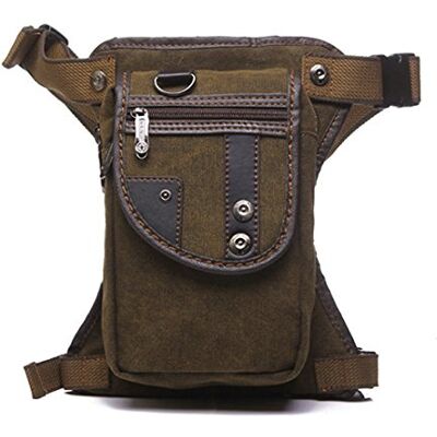 Xieben Lienzo Caer Bolsa De Pierna para Hombres Mujeres Motocicleta Montar En Bicicleta Ciclismo Multiuso Muslo Cintura Fanny Pack Viajes Deportes Pesca Caza Senderismo Camping Aire Libre Café Xieben Lienzo Caer Bolsa De Pierna para Hombres Mujeres Motocicleta Montar En Bicicleta Ciclismo Multiuso Muslo Cintura Fanny Pack Viajes Deportes Pesca Caza Senderismo Camping Aire Libre Café