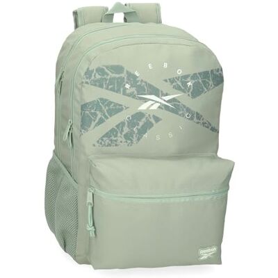 Reebok Trace, mochila escolar, mochila verde fabricada en poliéster, Tirantes anchos, ergonómicos y acolchados, varios compartimentos, de Joumma Bags Reebok Trace, mochila escolar, mochila verde fabricada en poliéster, Tirantes anchos, ergonómicos y acolchados, varios compartimentos, de Joumma Bags