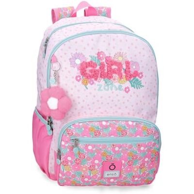 Enso Girl Zone Mochila Escolar Doble Compartimento Adaptable a Carro Fucsia 32x44x17 cm Poliéster 24L Enso Girl Zone Mochila Escolar Doble Compartimento Adaptable a Carro Fucsia 32x44x17 cm Poliéster 24L