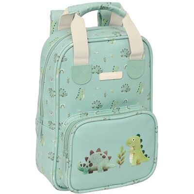 Safta PREESCOLAR DINOS Mochila Infantil, Adaptable con Asas, Tejido Reciclable, Ideal para Niños de Diferentes Edades, Cómoda y Versátil, Calidad y Resistencia, 20x8x28 cm Safta PREESCOLAR DINOS Mochila Infantil, Adaptable con Asas, Tejido Reciclable, Ideal para Niños de Diferentes Edades, Cómoda y Versátil, Calidad y Resistencia, 20x8x28 cm