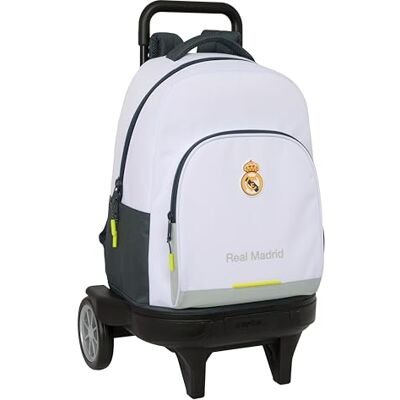 Safta REAL MADRID EQUIPACIÓN 25/26 Mochila Grande con Ruedas, Compact Evolución, Extraíble, Ideal para Niños de Diferentes Edades, Cómoda y Versátil, Calidad y Resistencia, 33x22x45 cm Safta REAL MADRID EQUIPACIÓN 25/26 Mochila Grande con Ruedas, Compact Evolución, Extraíble, Ideal para Niños de Diferentes Edades, Cómoda y Versátil, Calidad y Resistencia, 33x22x45 cm