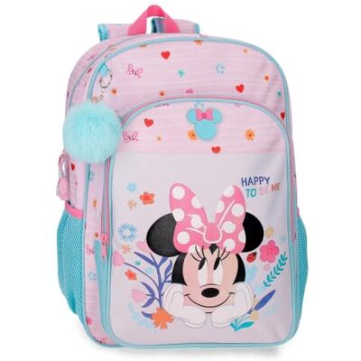 Disney Joumma Minnie Happy To Be Me Mochila Escolar Rosa 30x40x13 cm Poliéster 15,6L Disney Joumma Minnie Happy To Be Me Mochila Escolar Rosa 30x40x13 cm Poliéster 15,6L