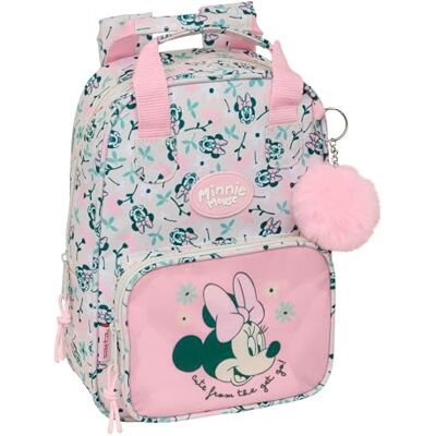 Safta MINNIE MOUSE MINTY Mochila Infantil, Adaptable con Asas, Tejido Reciclable, Ideal para Niños de Diferentes Edades, Cómoda y Versátil, Calidad y Resistencia, 20x8x28 cm Safta MINNIE MOUSE MINTY Mochila Infantil, Adaptable con Asas, Tejido Reciclable, Ideal para Niños de Diferentes Edades, Cómoda y Versátil, Calidad y Resistencia, 20x8x28 cm