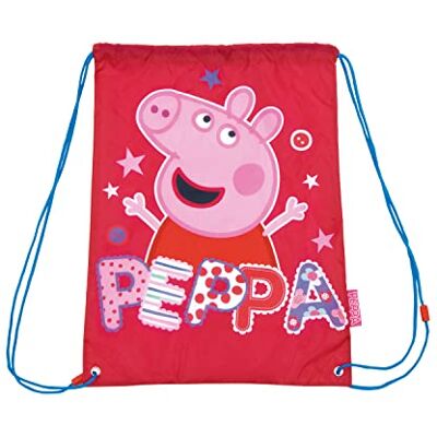 ARDITEX Bolsa Gym de 33X44cm de EONE-Peppa Pig ARDITEX Bolsa Gym de 33X44cm de EONE-Peppa Pig