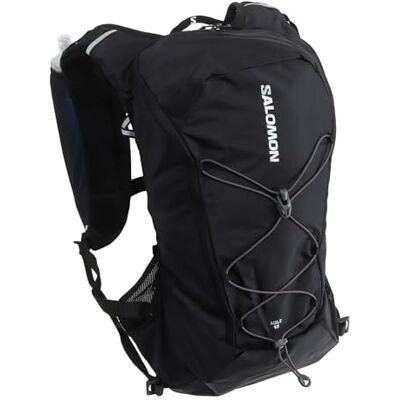 SALOMON Agile 12 Set Mochila de Running Unisex, con Botella Blanda (2 x 500ml), Trail Running, Trekking y Senderismo, Negro SALOMON Agile 12 Set Mochila de Running Unisex, con Botella Blanda (2 x 500ml), Trail Running, Trekking y Senderismo, Negro