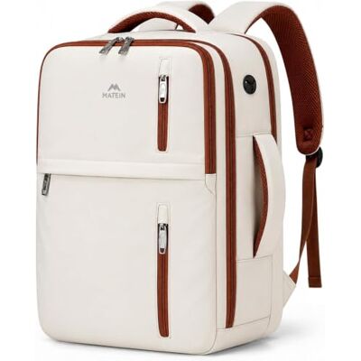 MATEIN Mochila 40x30x20 para Ryanair, Mochila Viaje con Bolsa Impermeable Mochila Viaje Cabina Avion 40x30x20, Mochila Cabina para Portátil 15.6", Travel Backpack para Trabajo y Viaje, Caqui MATEIN Mochila 40x30x20 para Ryanair, Mochila Viaje con Bolsa Impermeable Mochila Viaje Cabina Avion 40x30x20, Mochila Cabina para Portátil 15.6", Travel Backpack para Trabajo y Viaje, Caqui
