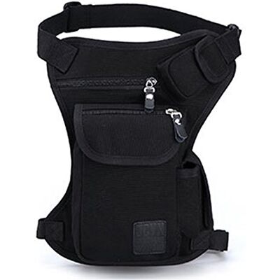Xieben Riñonera de Lona Bolsa de Muslo de Viaje al Aire Libre para Hombres Mujeres Tactical Militar Motocicleta Bicicleta Bolsas Multibolsillos para piernas con caída Mochila Negro Xieben Riñonera de Lona Bolsa de Muslo de Viaje al Aire Libre para Hombres Mujeres Tactical Militar Motocicleta Bicicleta Bolsas Multibolsillos para piernas con caída Mochila Negro