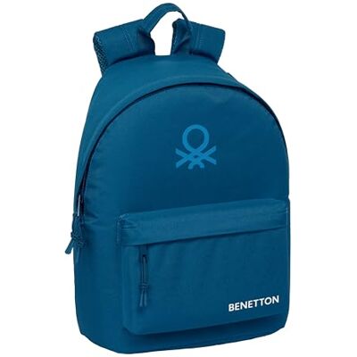 Safta BENETTON BASICS MARINO Mochila Juvenil para Portátil 14.1", Ideal para Jóvenes de Diferentes Edades, Cómoda y Versátil, Calidad y Resistencia, 31x16x41 cm Safta BENETTON BASICS MARINO Mochila Juvenil para Portátil 14.1", Ideal para Jóvenes de Diferentes Edades, Cómoda y Versátil, Calidad y Resistencia, 31x16x41 cm