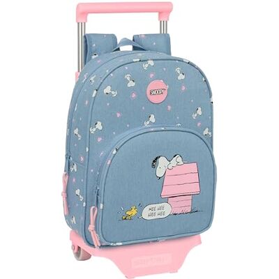 Safta SNOOPY Mochila Infantil con Carro 705, Ideal para Niños de Diferentes Edades, Cómoda y Versátil, Calidad y Resistencia, 26x11x34 cm Safta SNOOPY Mochila Infantil con Carro 705, Ideal para Niños de Diferentes Edades, Cómoda y Versátil, Calidad y Resistencia, 26x11x34 cm