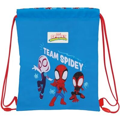 Safta SPIDEY Mochila Saco Plano Junior, Mochila, Ideal para Niños de Diferentes Edades, Cómoda y Versátil, Calidad y Resistencia, 26x34 cm Safta SPIDEY Mochila Saco Plano Junior, Mochila, Ideal para Niños de Diferentes Edades, Cómoda y Versátil, Calidad y Resistencia, 26x34 cm