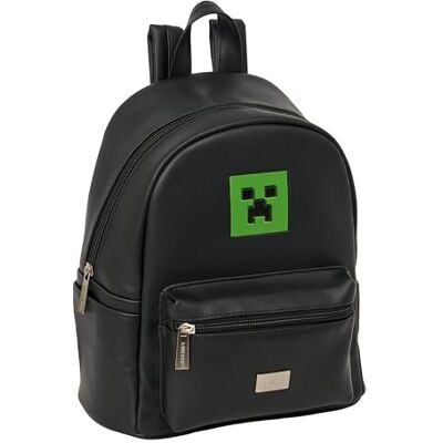 Safta MINECRAFT Mini Mochila para Uso Diario, Ideal para Niños de Diferentes Edades, Cómoda y Versátil, Calidad y Resistencia, 24x12x28 cm Safta MINECRAFT Mini Mochila para Uso Diario, Ideal para Niños de Diferentes Edades, Cómoda y Versátil, Calidad y Resistencia, 24x12x28 cm