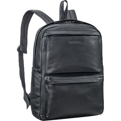 STILORD '' Mochila Cuero Grande para Hombre y Mujer Mochila Portátil de 15-16 Pulgadas Backpack Vintage Mochila de Oficina Universidad y Negocios Cuero Auténtico, Color:negro STILORD '' Mochila Cuero Grande para Hombre y Mujer Mochila Portátil de 15-16 Pulgadas Backpack Vintage Mochila de Oficina Universidad y Negocios Cuero Auténtico, Color:negro