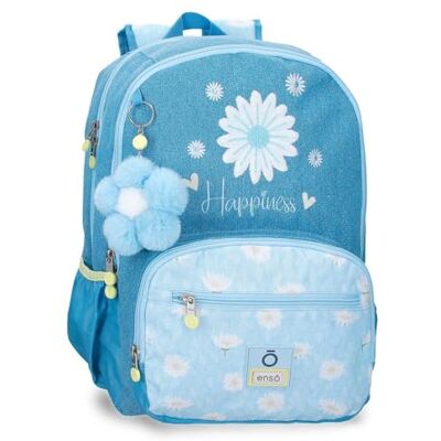 Enso Happiness Mochila Doble Compartimento Adaptable a Carro Denim 32x44x17 cm Poliéster Enso Happiness Mochila Doble Compartimento Adaptable a Carro Denim 32x44x17 cm Poliéster