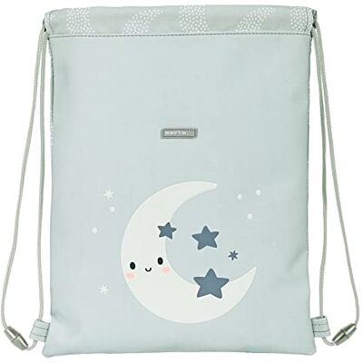 Safta - Saco Plano Junior Facil Limpieza Preescolar Luna 26X34X1Cm, Color mulicolor () Safta - Saco Plano Junior Facil Limpieza Preescolar Luna 26X34X1Cm, Color mulicolor ()