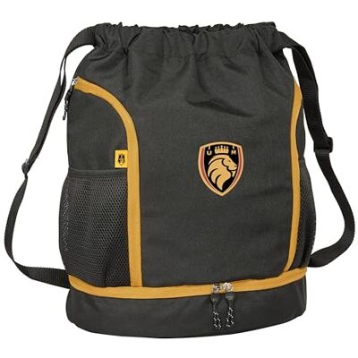 Safta KINGS LEAGUE ULTIMATE MÓSTOLES Mochila Saco, Mochila, Ideal para Niños de Diferentes Edades, Cómoda y Versátil, Calidad y Resistencia, 34x15x43 cm, Color Negro Safta KINGS LEAGUE ULTIMATE MÓSTOLES Mochila Saco, Mochila, Ideal para Niños de Diferentes Edades, Cómoda y Versátil, Calidad y Resistencia, 34x15x43 cm, Color Negro