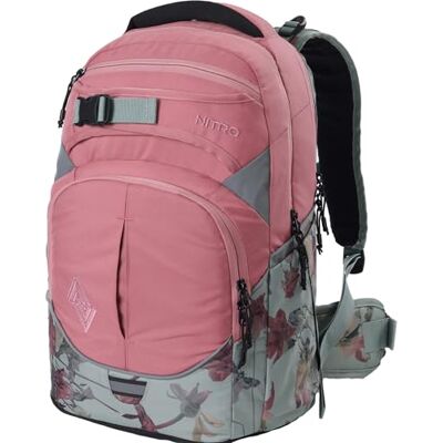 NITRO Superhero Mochila Escolar, Mochila Escolar, Cinturón de Cintura Extraíble, Placa Base Resistente, Bolsa Térmi, Woodrose, 30 L, Casual NITRO Superhero Mochila Escolar, Mochila Escolar, Cinturón de Cintura Extraíble, Placa Base Resistente, Bolsa Térmi, Woodrose, 30 L, Casual