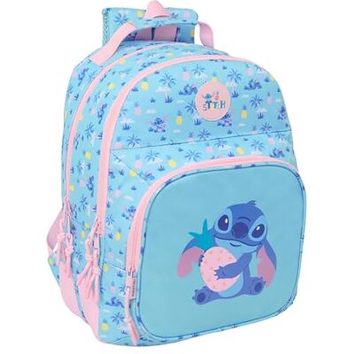 Safta STITCH WAVES Mochila Escolar Infantil, Ideal para Niños de Diferentes Edades, Cómoda y Versátil, Calidad y Resistencia, 32x15x42 cm Safta STITCH WAVES Mochila Escolar Infantil, Ideal para Niños de Diferentes Edades, Cómoda y Versátil, Calidad y Resistencia, 32x15x42 cm