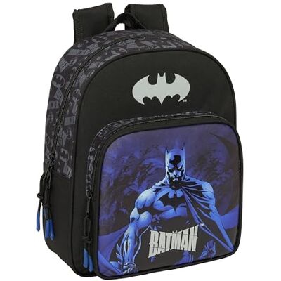 Safta BATMAN Mochila Escolar Infantil, Ideal para Niños de Diferentes Edades, Cómoda y Versátil, Calidad y Resistencia, 27x10x33 cm Safta BATMAN Mochila Escolar Infantil, Ideal para Niños de Diferentes Edades, Cómoda y Versátil, Calidad y Resistencia, 27x10x33 cm