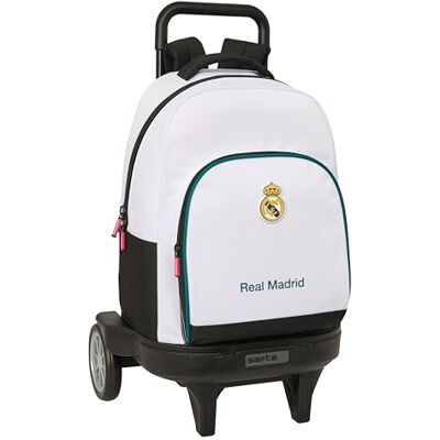 Safta REAL MADRID EQUIPACIÓN 26/27 Mochila Grande con Ruedas, Compact Evolución, Extraíble, Ideal para Niños de Diferentes Edades, Cómoda y Versátil, Calidad y Resistencia, 33x22x45 cm Safta REAL MADRID EQUIPACIÓN 26/27 Mochila Grande con Ruedas, Compact Evolución, Extraíble, Ideal para Niños de Diferentes Edades, Cómoda y Versátil, Calidad y Resistencia, 33x22x45 cm