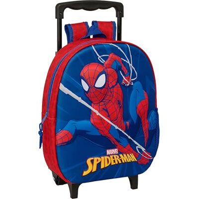 Safta SPIDERMAN Mochila Infantil 3D con Ruedas, Ideal para Niños de Diferentes Edades, Cómoda y Versátil, Calidad y Resistencia, 27x10x33 cm Safta SPIDERMAN Mochila Infantil 3D con Ruedas, Ideal para Niños de Diferentes Edades, Cómoda y Versátil, Calidad y Resistencia, 27x10x33 cm