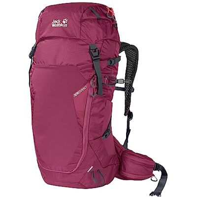 Jack Wolfskin Crosstrail Bolsa de senderismo (30 unidades), color burdeos, granate, Talla única Jack Wolfskin Crosstrail Bolsa de senderismo (30 unidades), color burdeos, granate, Talla única