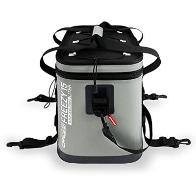 Cressi Freezy Sup Dry Coolerbag Bolsa térmica con Cremallera hermética Que la Hace Completamente Impermeable, Unisex Adulto, Gris, 15 L Cressi Freezy Sup Dry Coolerbag Bolsa térmica con Cremallera hermética Que la Hace Completamente Impermeable, Unisex Adulto, Gris, 15 L