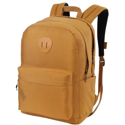 NITRO Urban Plus, Old School Daypack con compartimento acolchado adicional para portátil, mochila urbana, mochila para el día a día, mochila escolar con compartimento lateral para botellas, Amber Glow NITRO Urban Plus, Old School Daypack con compartimento acolchado adicional para portátil, mochila urbana, mochila para el día a día, mochila escolar con compartimento lateral para botellas, Amber Glow
